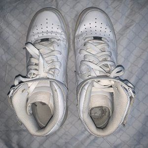 Hightop white Nike Air Force 1s